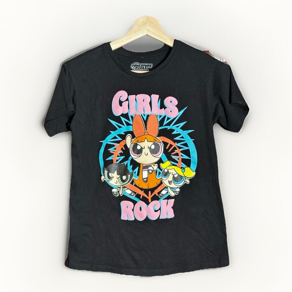 Powerpuff Girls Kids Graphic Tee L 10/12 Black Girls Rock Short Sleeve GUC